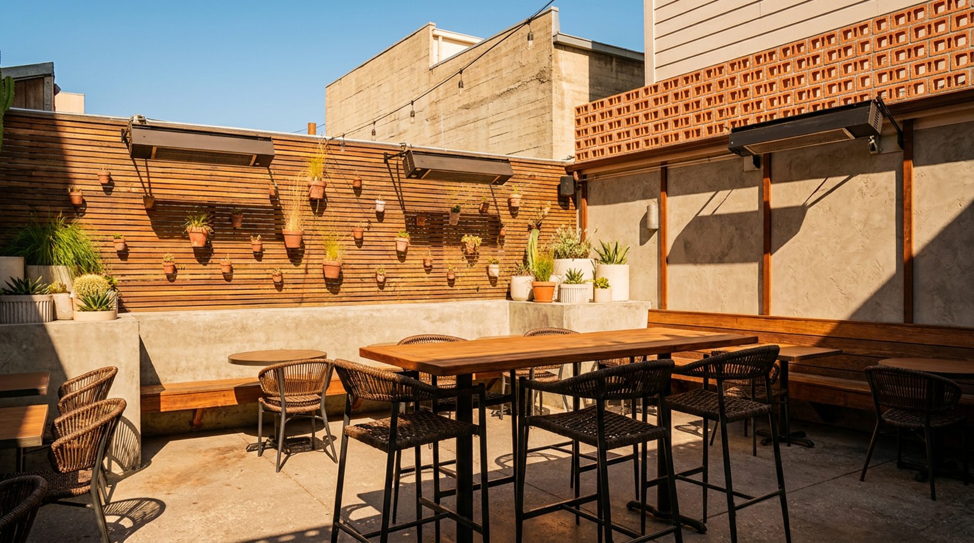 The sunny patio